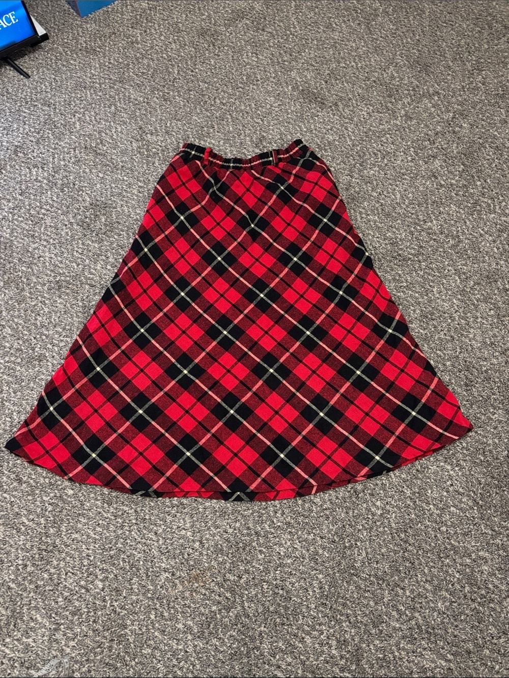 Requirements vintage plaid tartan skirt M View ruler pics USA belt loops pockets